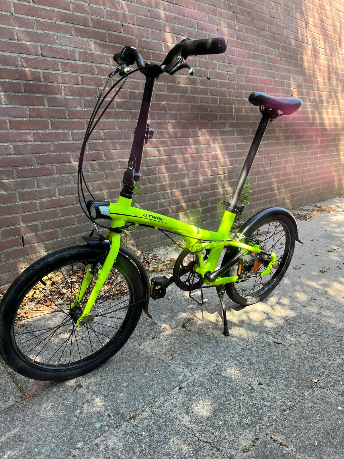 Blitse B'twin vouwfiets - licht gebruikt, technisch in orde, Overige merken, 20 inch of meer, Gebruikt, Velgrem