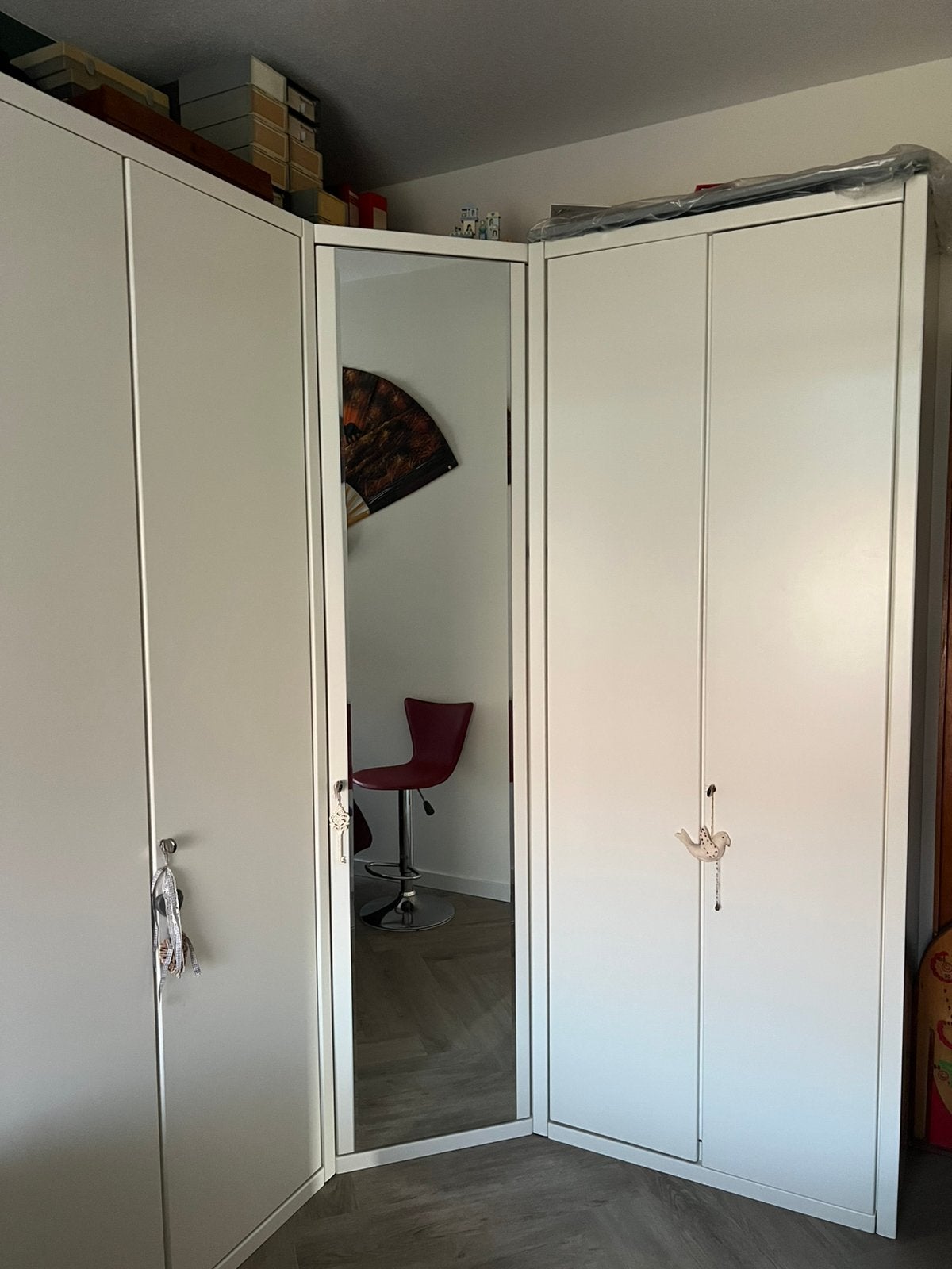 Vintage Hülsta design kledingkast, Ophalen, Zo goed als nieuw, 50 tot 75 cm, 200 cm of meer
