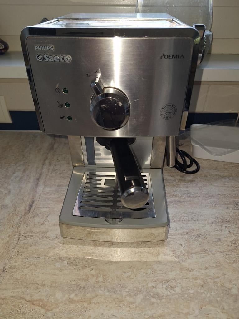 Philips Saeco Poemia espressomachine, Witgoed en Apparatuur, Koffiezetapparaten, Ophalen, Espresso apparaat, Gemalen koffie