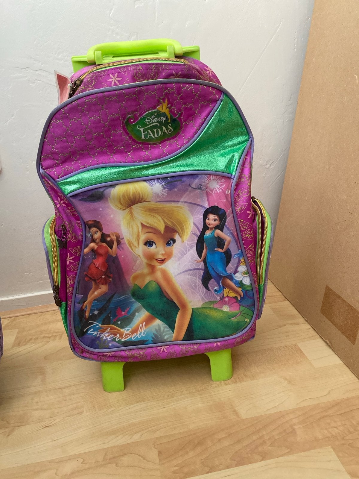 Disney Fadas Tinker Bell Rolkoffer/Rugzak voor Kinderen, Ophalen, Rugtas, Paars, 40 tot 50 cm