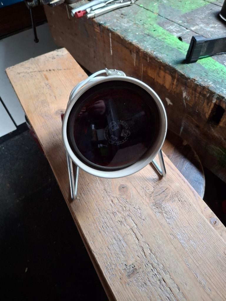 Retro Philips infrarood warmtelamp - Rood, Ophalen of Verzenden
