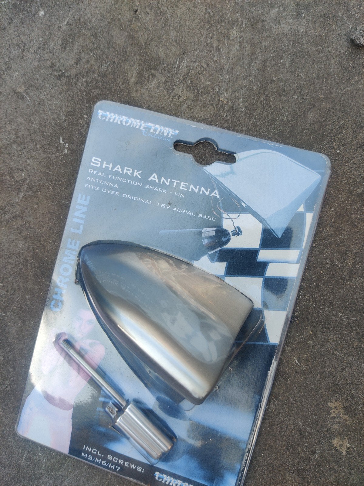 Mat zilveren Sharkfin Antenne - Nieuw in verpakking, Ophalen of Verzenden, Nieuw