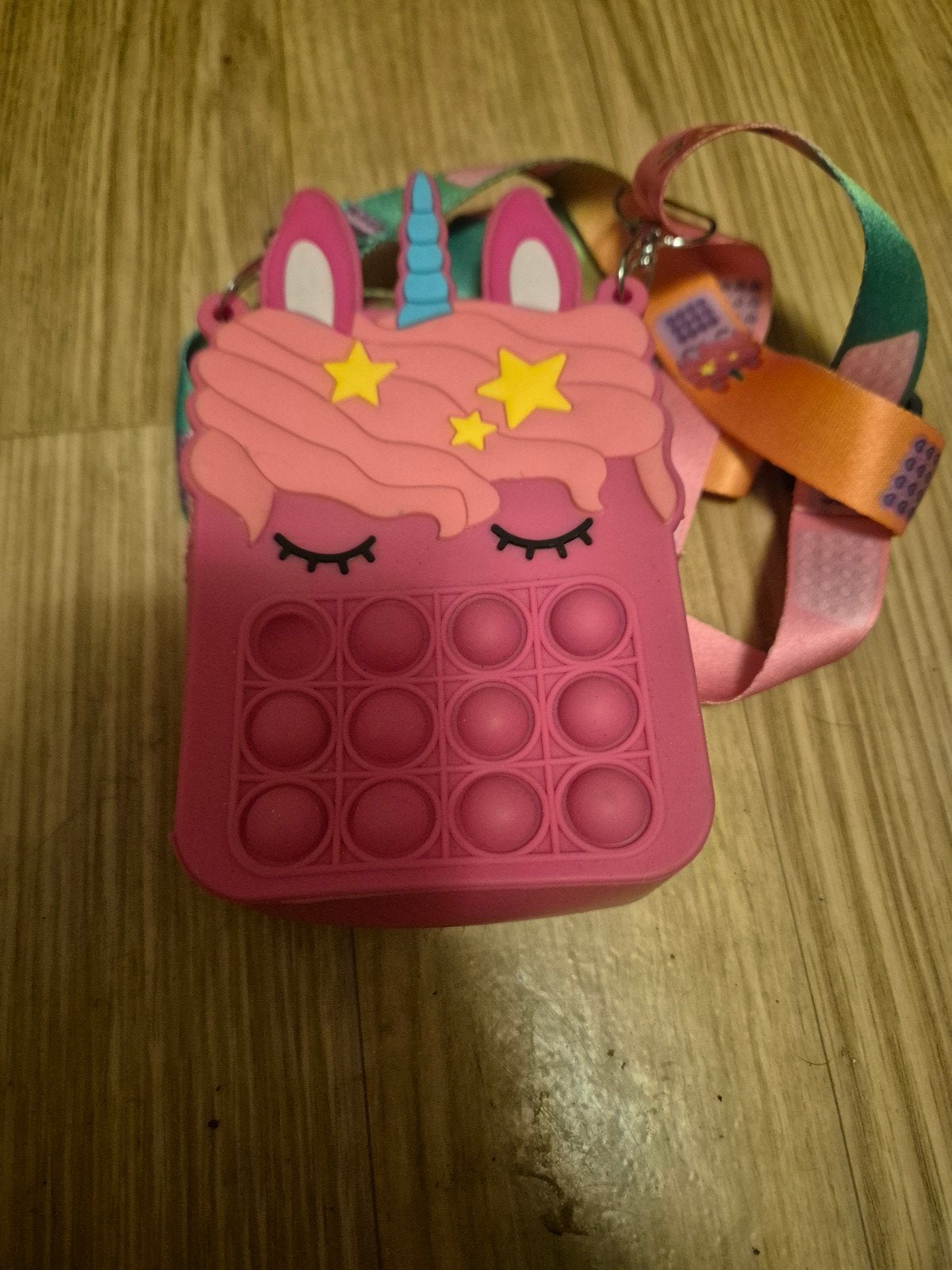 Pop-it fidget toy handtas unicorn, Ophalen, Zo goed als nieuw