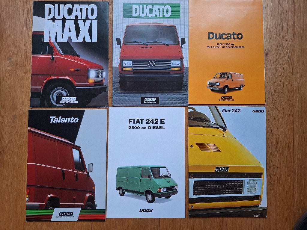 Fiat Ducato , Talento en 242 6 folders, Ophalen of Verzenden, Gelezen, Overige merken