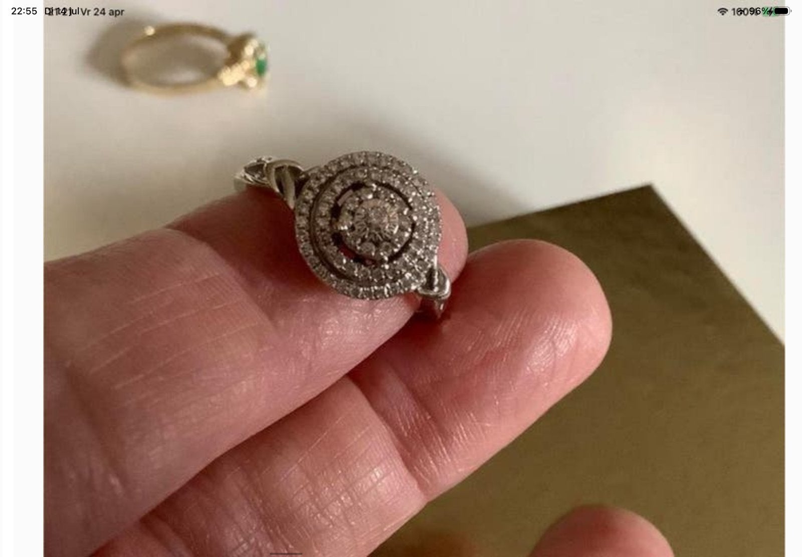 Zeer mooi antike vintage ringen Briljante Bloedkoraal Parels, Verzenden, Zo goed als nieuw, Dame of Heer, Goud