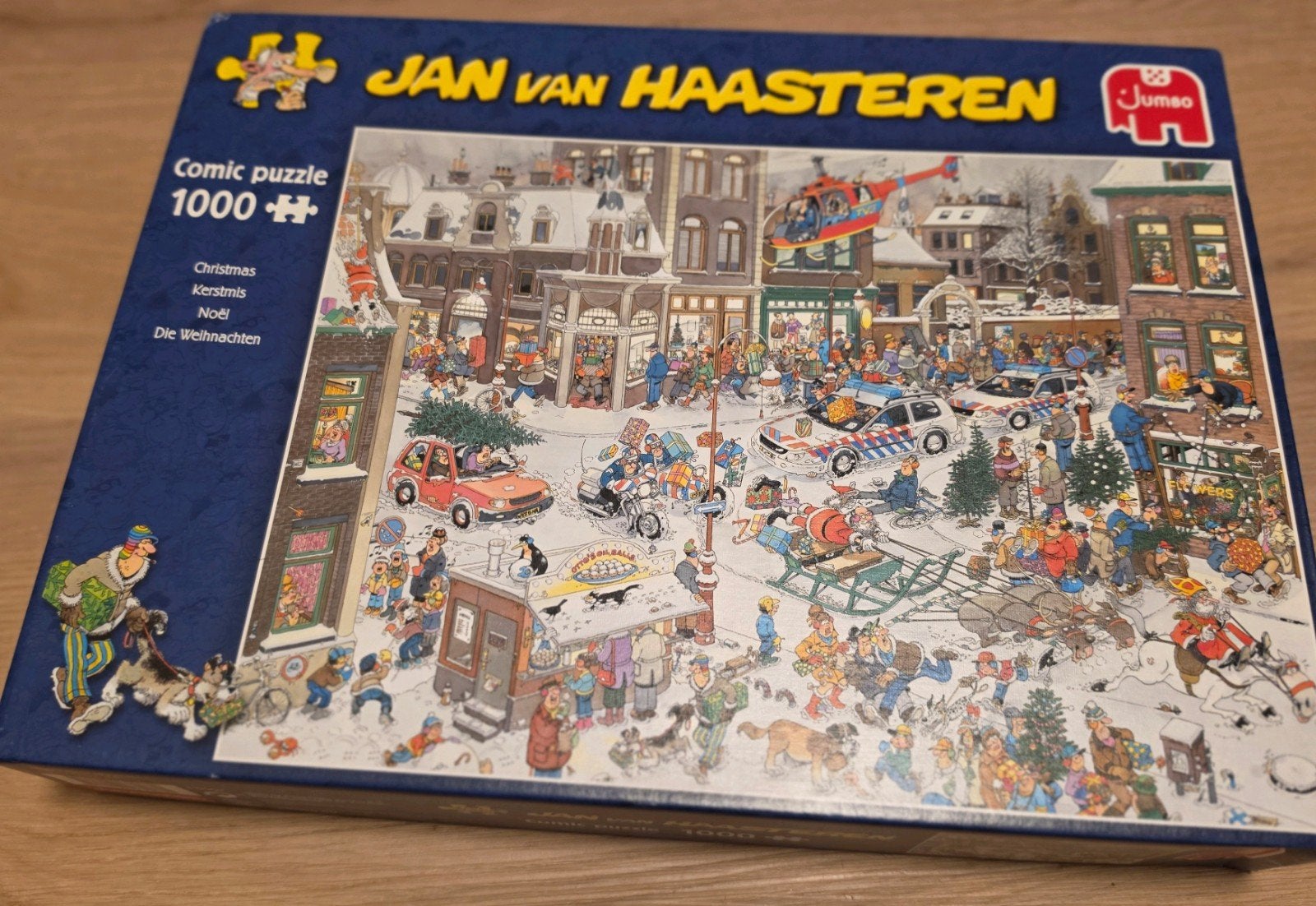 Jan van Haasteren puzzel 'Kerstmis' 1000 stukjes., Ophalen of Verzenden, 500 t/m 1500 stukjes, Zo goed als nieuw