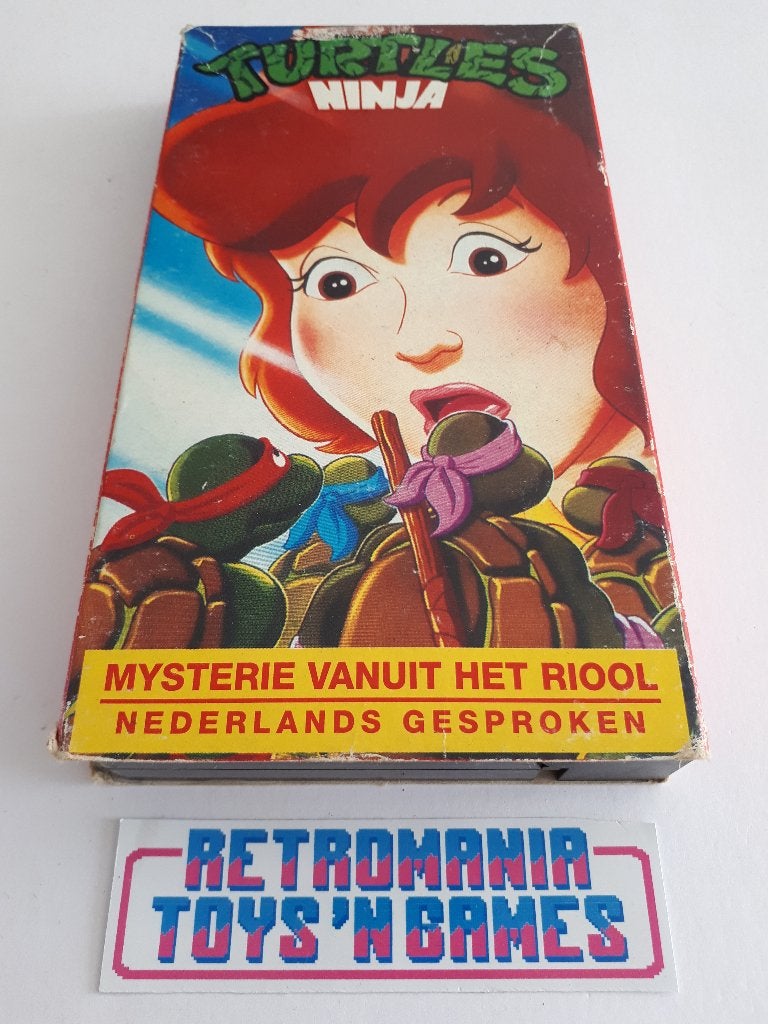 vhs tmnt turtles - mysterie vanuit het riool, Cd's en Dvd's, VHS | Kinderen en Jeugd, Alle leeftijden, Verzenden, Zo goed als nieuw