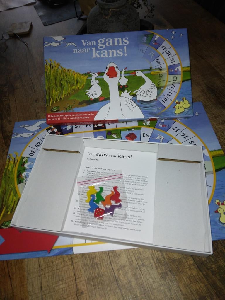Van gans naar kans, Hobby en Vrije tijd, Gezelschapsspellen | Bordspellen, Ophalen of Verzenden