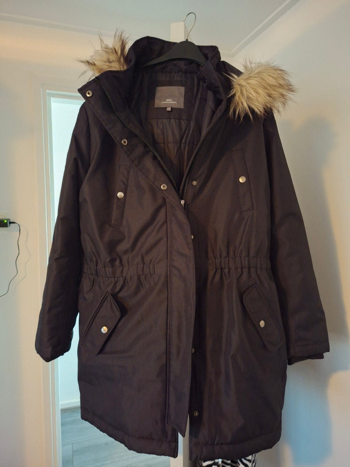ONLY Carmakoma winterjas maat L 50/52, Zwart, Maat 46/48 (XL) of groter, Ophalen of Verzenden, Zo goed als nieuw