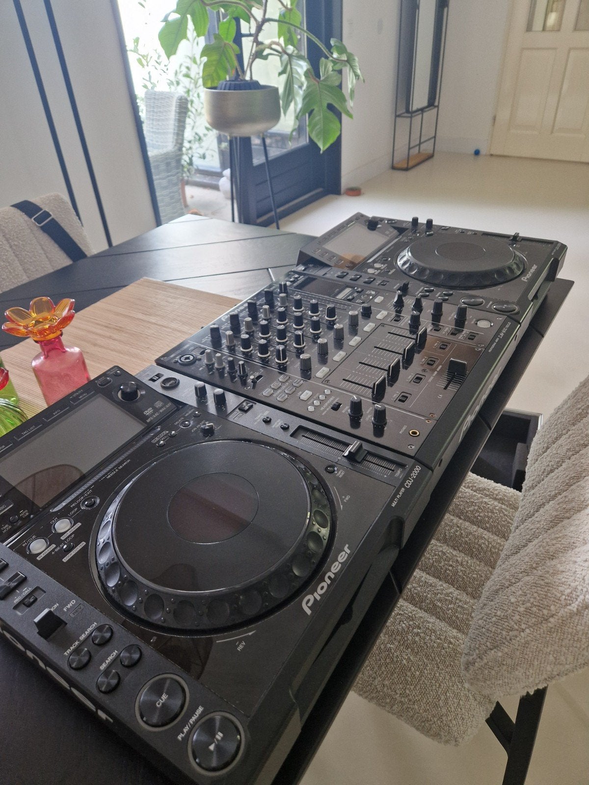 Pioneer DJ-set: 2x CDJ-2000 & DJM-900 Nexus met flightcases, Muziek en Instrumenten, Dj-sets en Draaitafels, Ophalen, Gebruikt