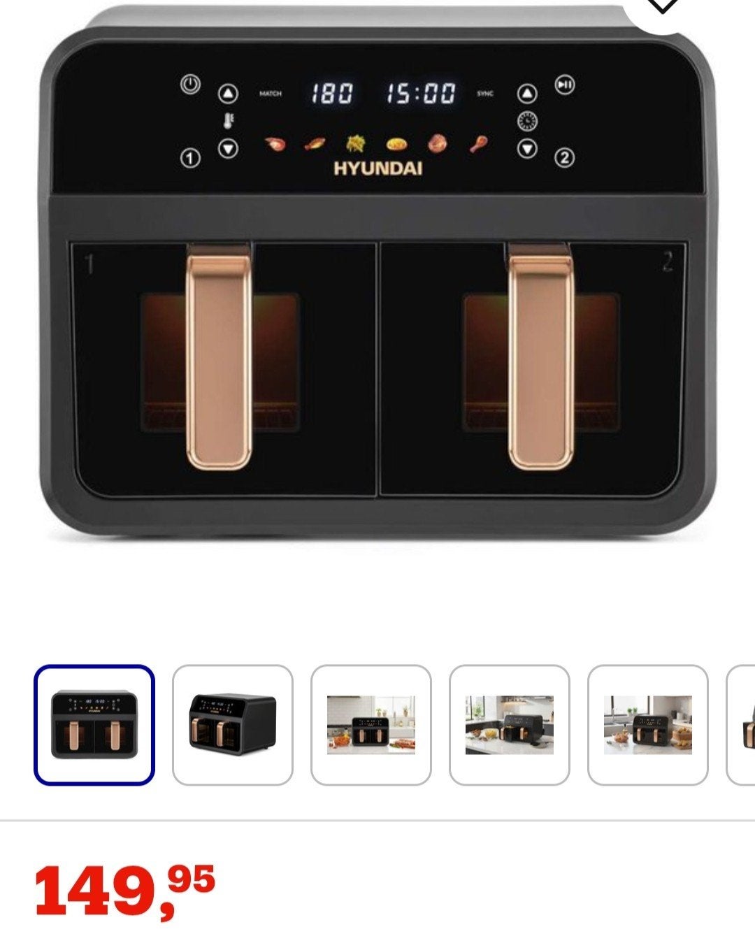 HyunDai   nieuw in doos  80 euro, Ophalen of Verzenden, Nieuw, Airfryer