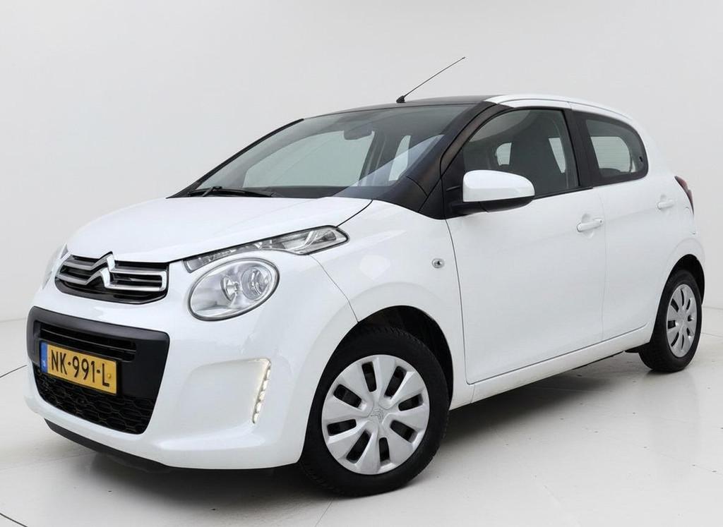 Citroen C1 1.0 e-VTi Selection Cruise Led Airco 5 Drs NL Aut, Auto's, Voorwielaandrijving, Stof, Gebruikt, Met garantie (alle)