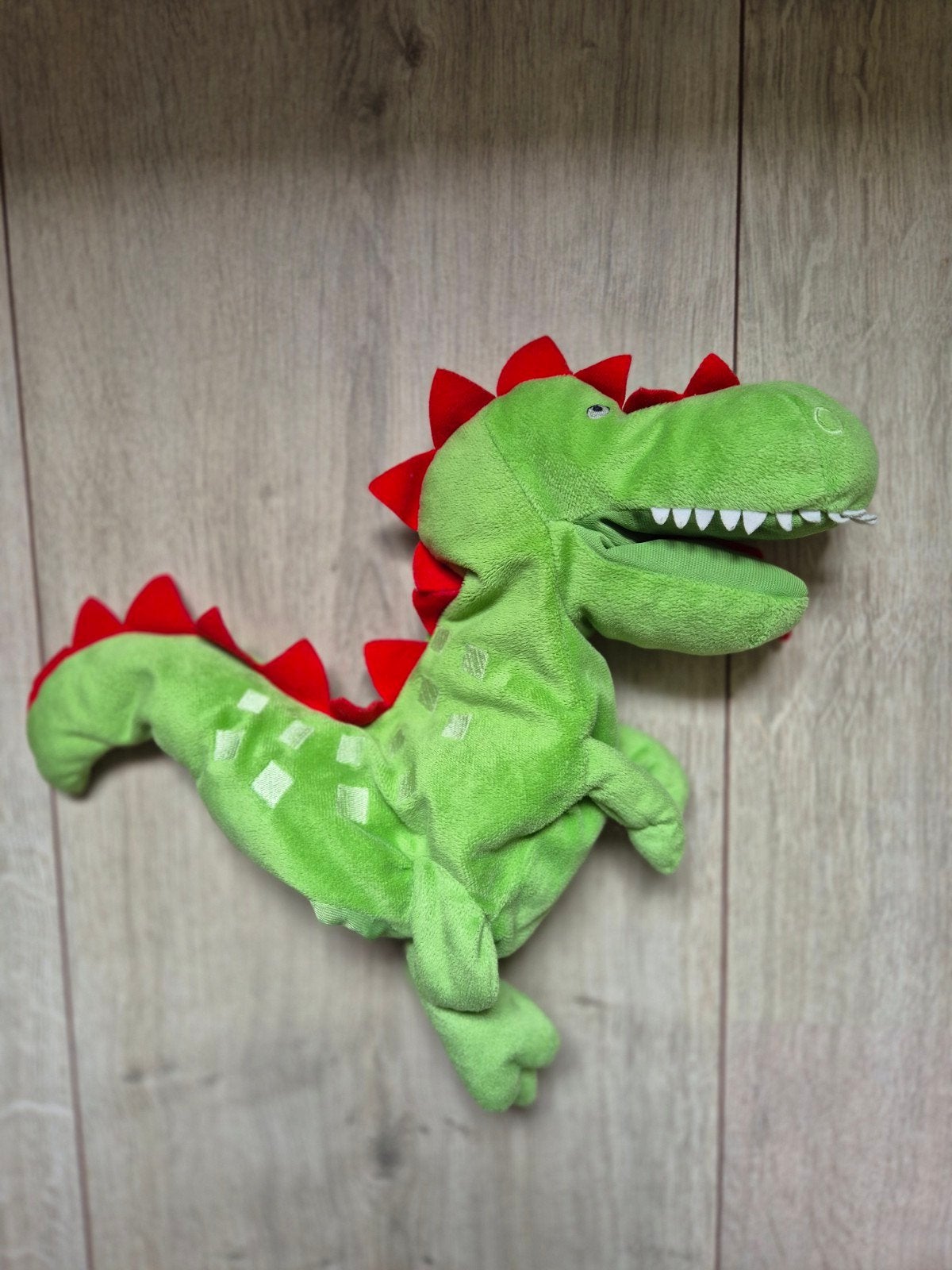 Handpop dino z.g.n., Ophalen of Verzenden, Zo goed als nieuw, Dinosaurus