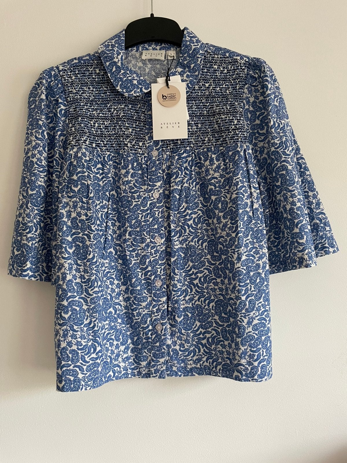 Bloesje Atelier Rève. Duurzame katoen. M Nieuw met kaartje., Kleding | Dames, Maat 38/40 (M), Blauw, Nieuw, Ophalen of Verzenden