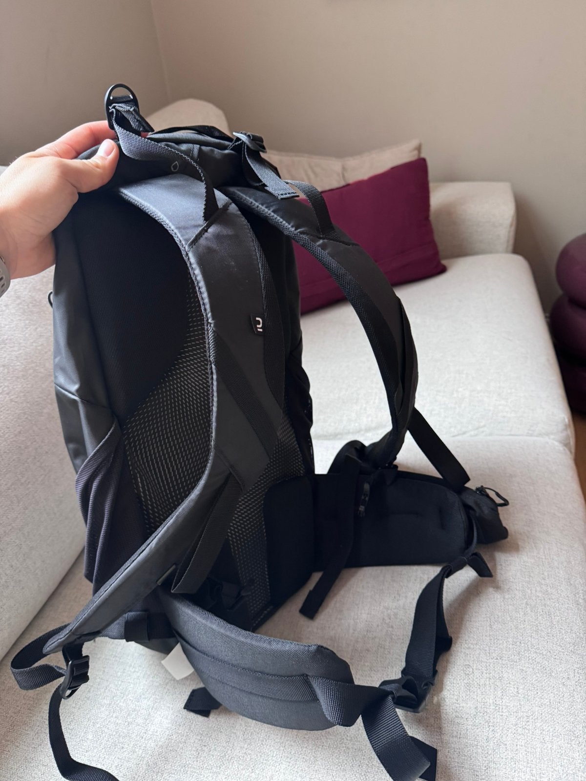 QUECHUA wandelrugzak, MH100, 20 liter, zwart, Ophalen of Verzenden, Nieuw, Unisex volwassen