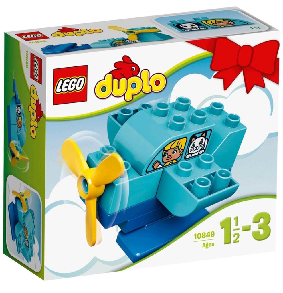 Duplo set 10849; vliegtuig- helikopter- boot, Kinderen en Baby's, Speelgoed | Duplo en Lego, Ophalen of Verzenden, Duplo
