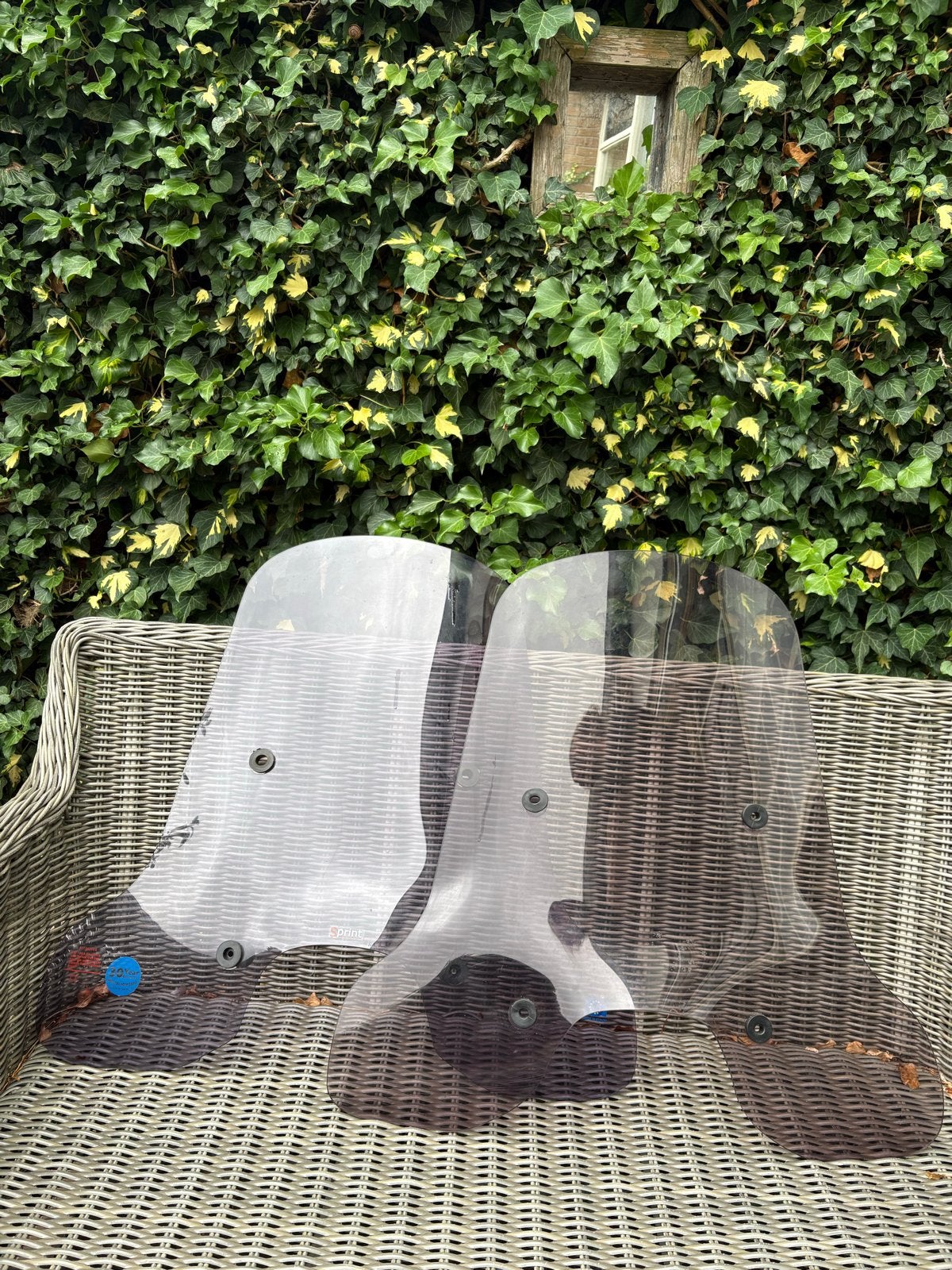 Hoog smoke windscherm vespa sprint, Motoren, Ophalen, Gebruikt