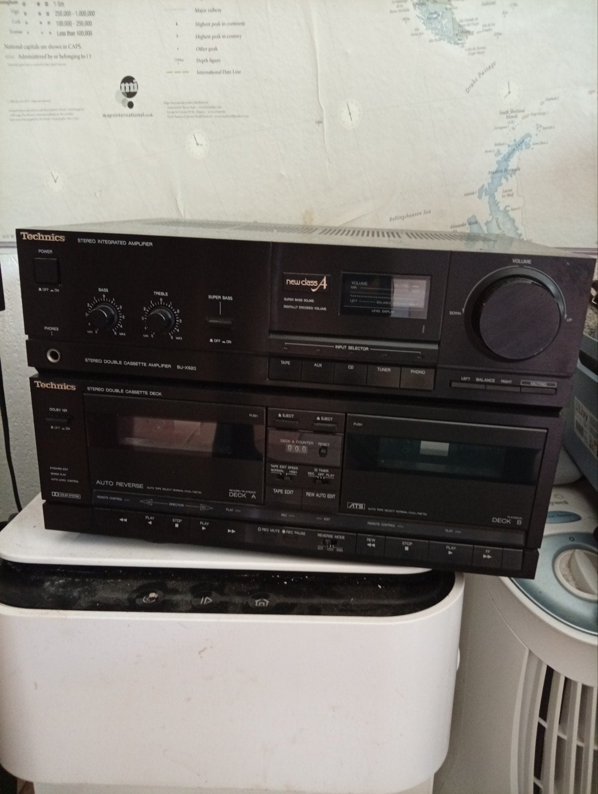 Technics Stereo  Versterker & Dubbel Cassettede, Ophalen of Verzenden, Gebruikt, Cassettedeck, Losse componenten