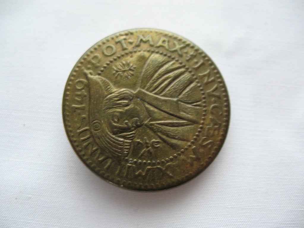 Oud Duitse Militair Muntvormig Knoop Vintage, Hobby en Vrije tijd, Naaien en Fournituren, Ophalen of Verzenden, Gebruikt, Knoop of Knopen