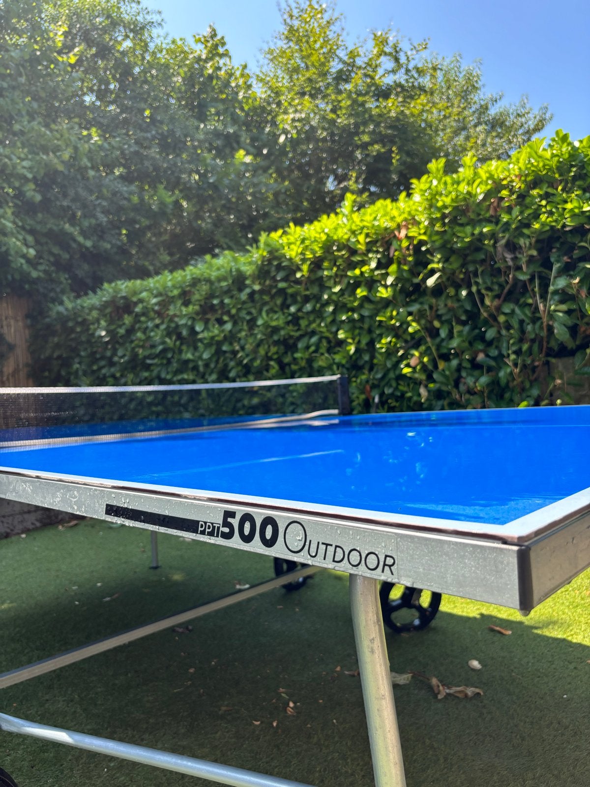 Artengo PPT 500 Outdoor Tafeltennistafel, Ophalen, Zo goed als nieuw, Tafel Outdoor, Inklapbaar
