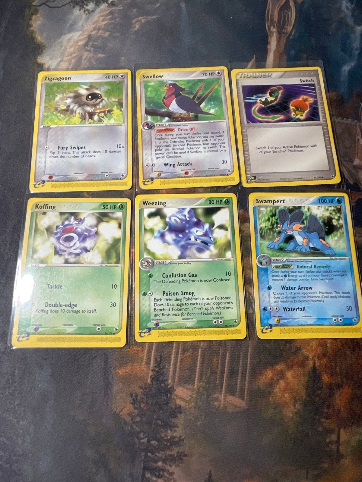 Pokémon Ruby & Sapphire Kaarten Lot - 6 stuks, Ophalen of Verzenden, Gebruikt, Meerdere kaarten