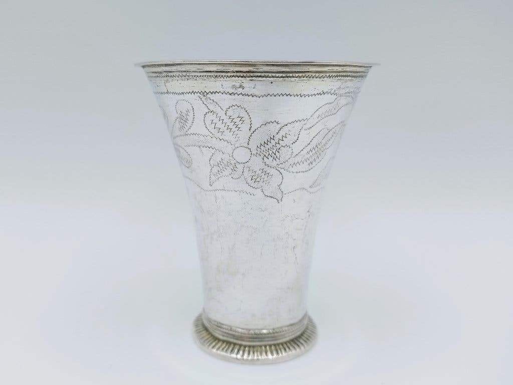 Zilveren beker, C.F. Seseman, Arboga, Zweden, 1790, Antiek en Kunst, Verzenden, Zilver
