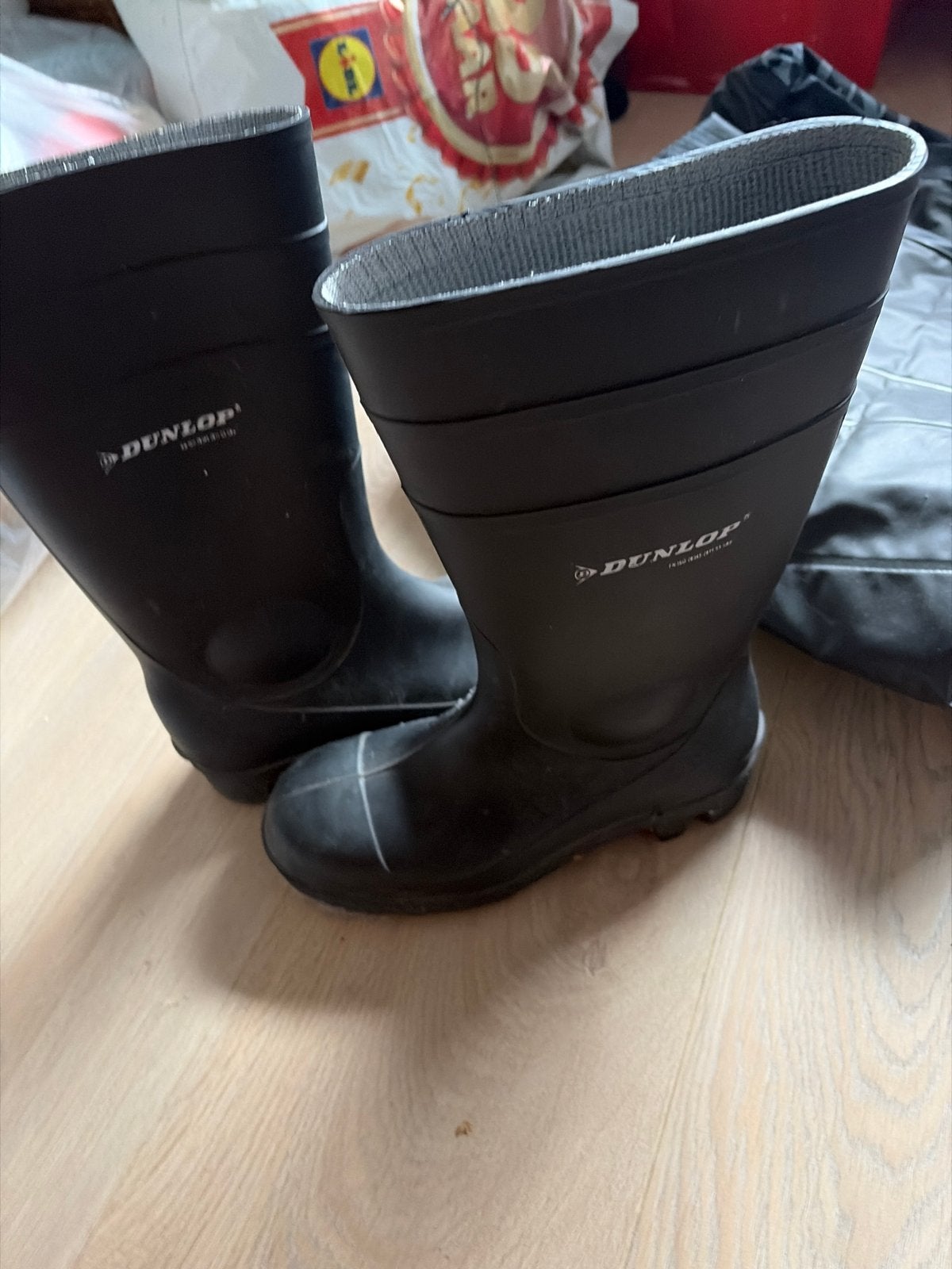 Dunlop regenlaarzen - Zwart, Ophalen of Verzenden, Gedragen, Zwart, Regenlaarzen
