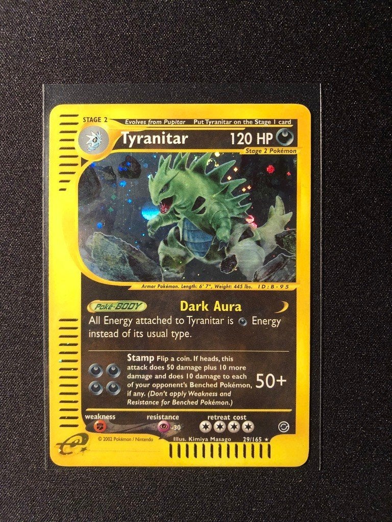 Tyranitar holo expedition, Ophalen of Verzenden, Zo goed als nieuw, Losse kaart