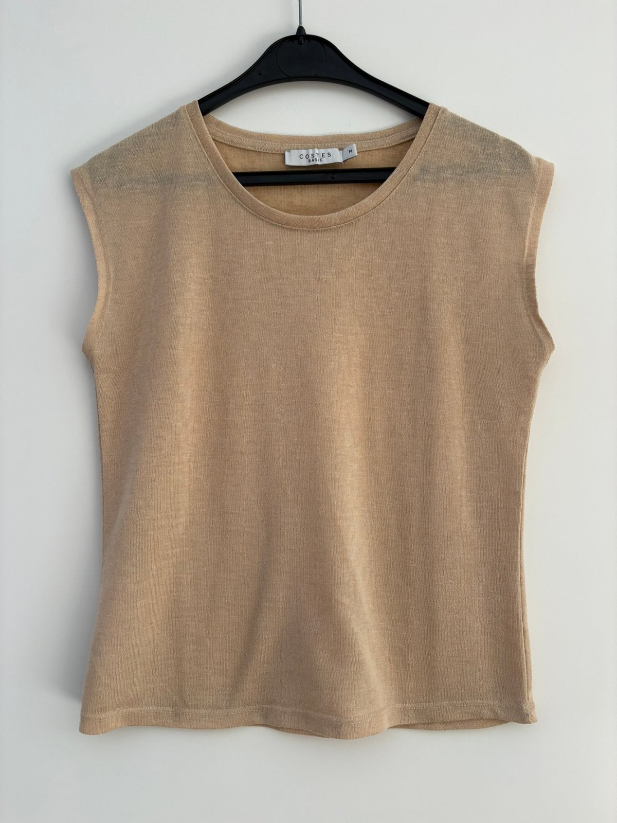 Topje beige | Costes maat S/M | structuur shirtje, Kleding | Dames, Ophalen of Verzenden, Zo goed als nieuw, Maat 38/40 (M), Beige