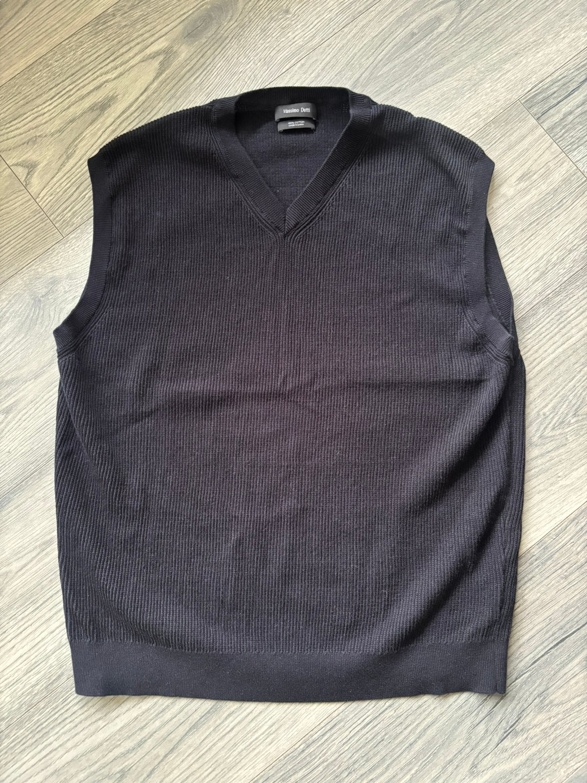 Katoenen spencer van Massimo Dutti maat L, Kleding | Heren, Truien en Vesten, Ophalen of Verzenden, Zo goed als nieuw, Maat 52/54 (L)