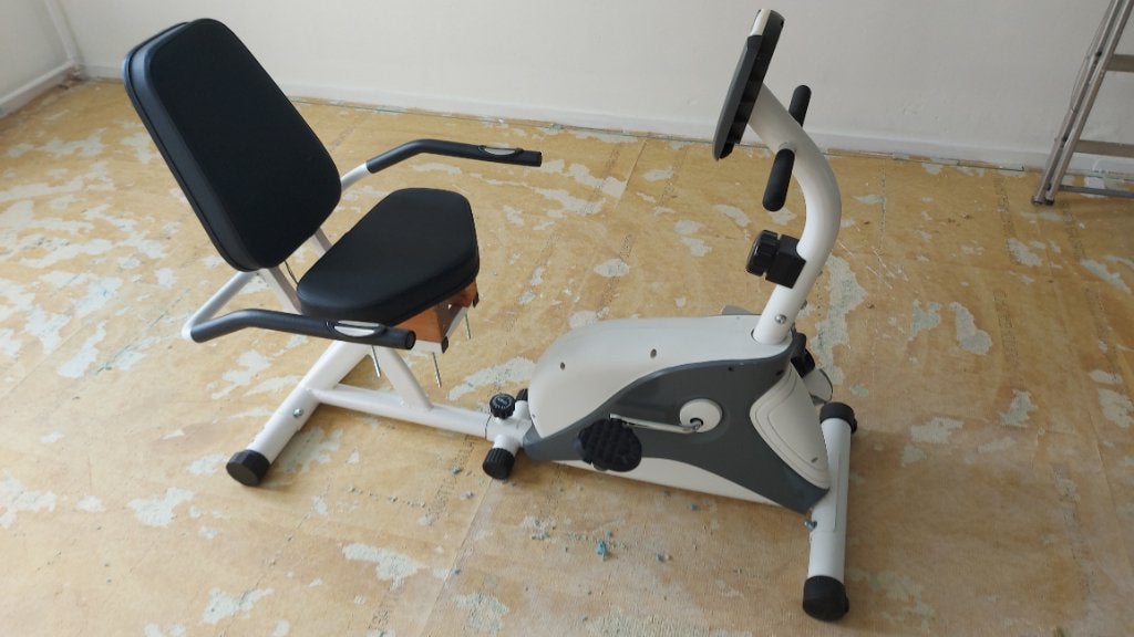 Senioren hometrainer ligfiets, Ophalen, Gebruikt, Benen, Hometrainer