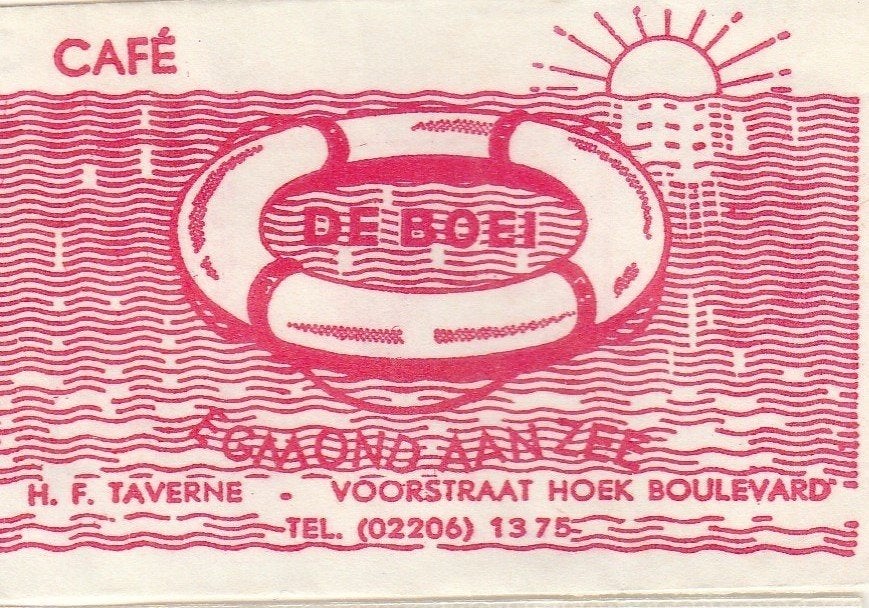 De Boei Egmond aan Zee - Voorstraat Boulevard - H Taverne, Ophalen of Verzenden