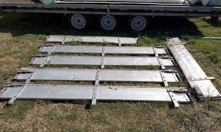 Set goed gebruikte opzetborden van een Hulco (5*2m), Ophalen, Gebruikt
