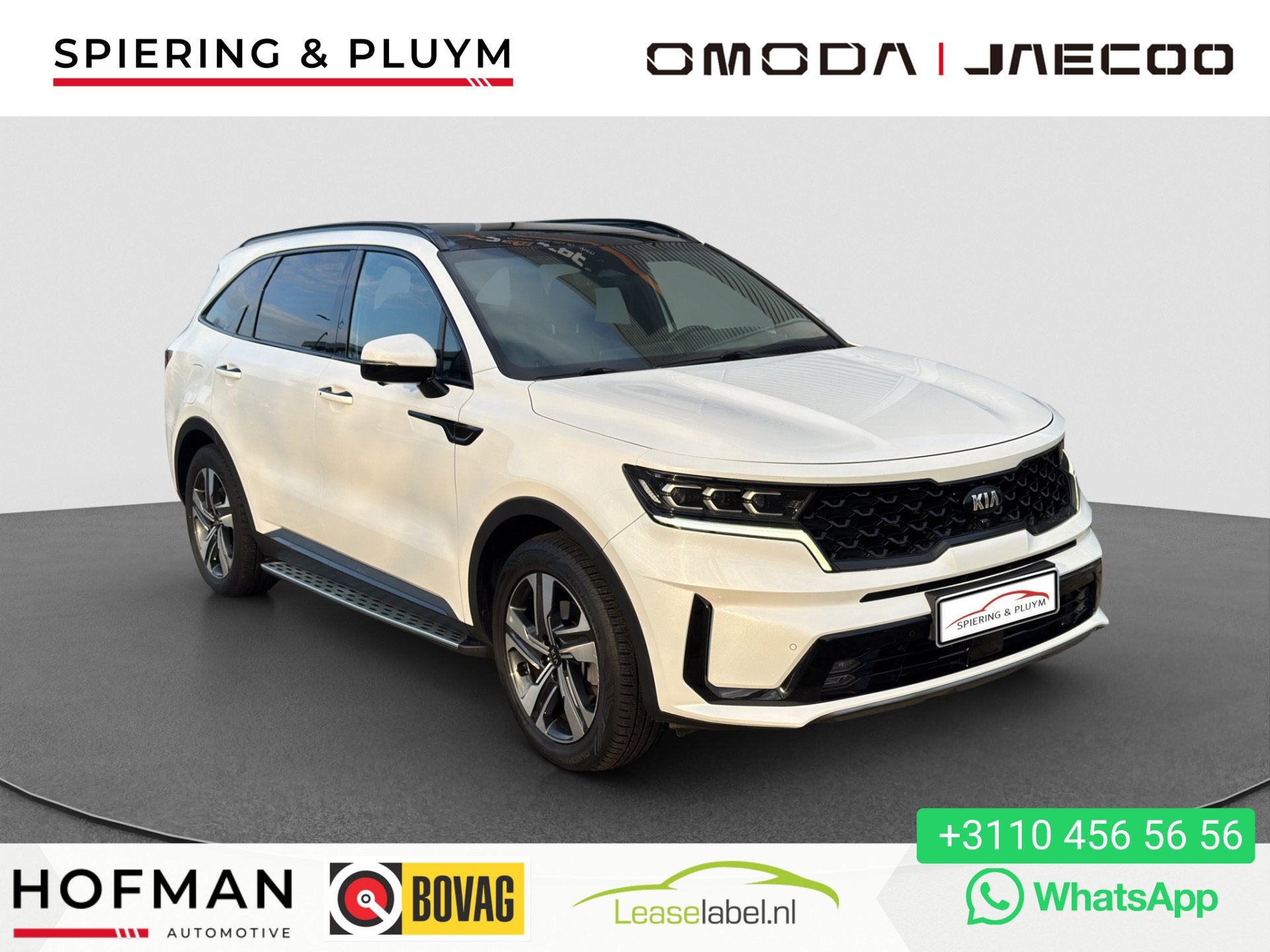 Kia Sorento 1.6 PHEV 4WD ExecutiveLine | Black Pack | Pano |, Auto's, Gebruikt, 4 cilinders, Wit, Hybride Elektrisch/Benzine