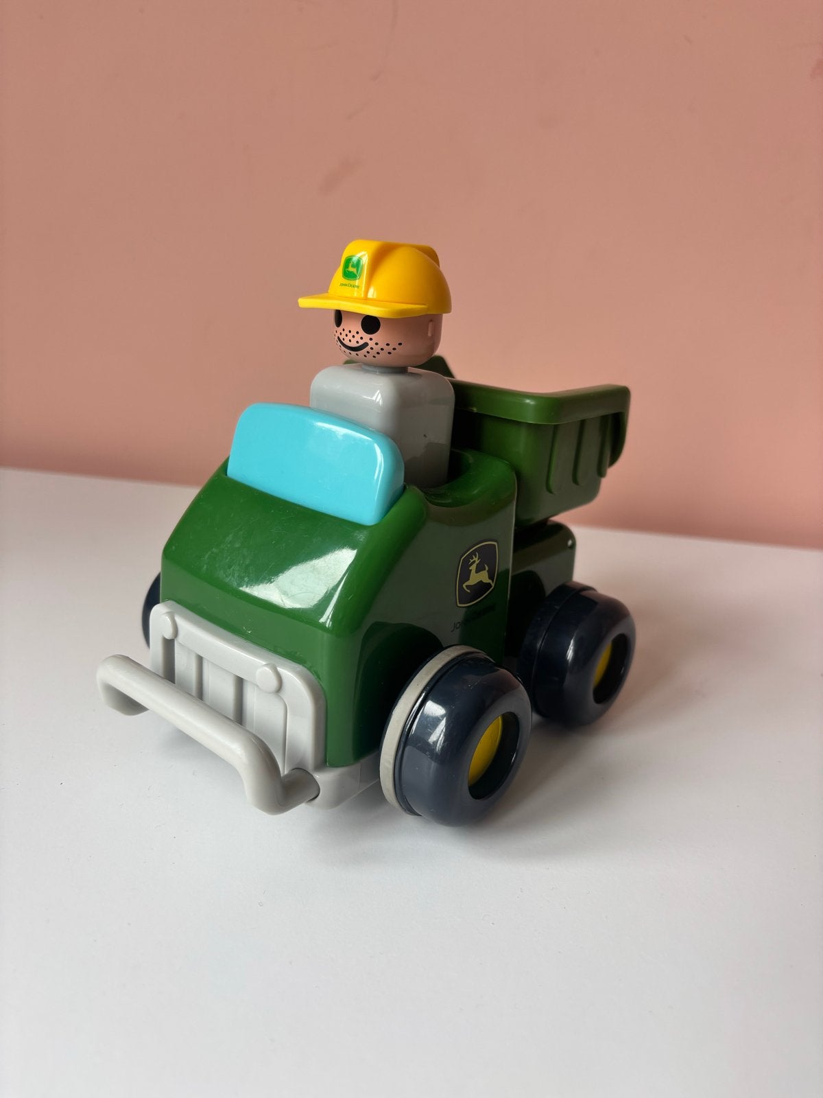 John Deere speelgoedauto met figuur, Ophalen of Verzenden, Gebruikt
