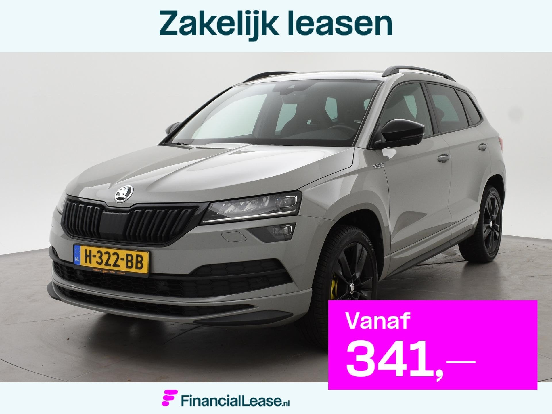 Skoda Karoq 1.5 TSI ACT SPORTLINE + WEGKL. TREKHAAK | VOL LE, Stof, 150 pk, Bedrijf, 690 kg