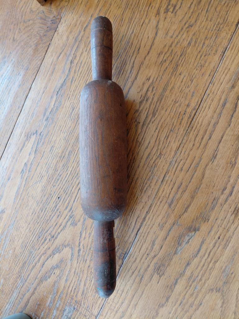 Vintage Indiase deegroller - 35 cm lang, 7 cm doorsnede, Ophalen of Verzenden