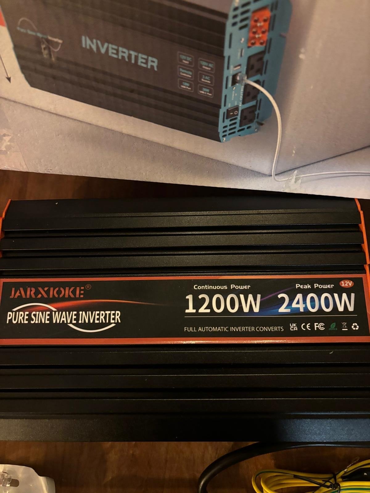 JARXIOKE Pure Sine Wave Omvormer 1200W/2400W, Ophalen