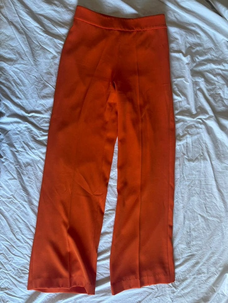 Nette oranje pantalon maat xs, Oranje, Ophalen of Verzenden, Zo goed als nieuw, Maat 34 (XS) of kleiner