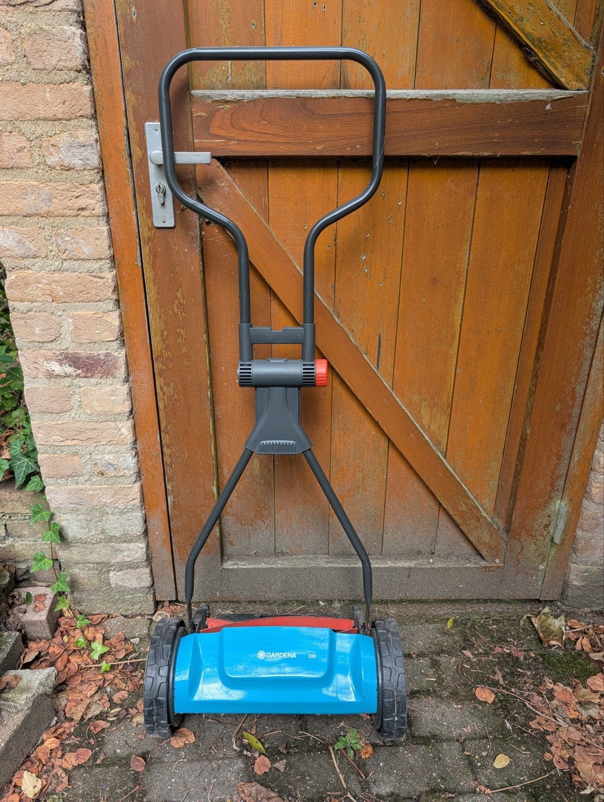 Gardena 330 handgrasmaaier met opvangbak, Ophalen, Gebruikt, Handgrasmaaier, Opvangbak