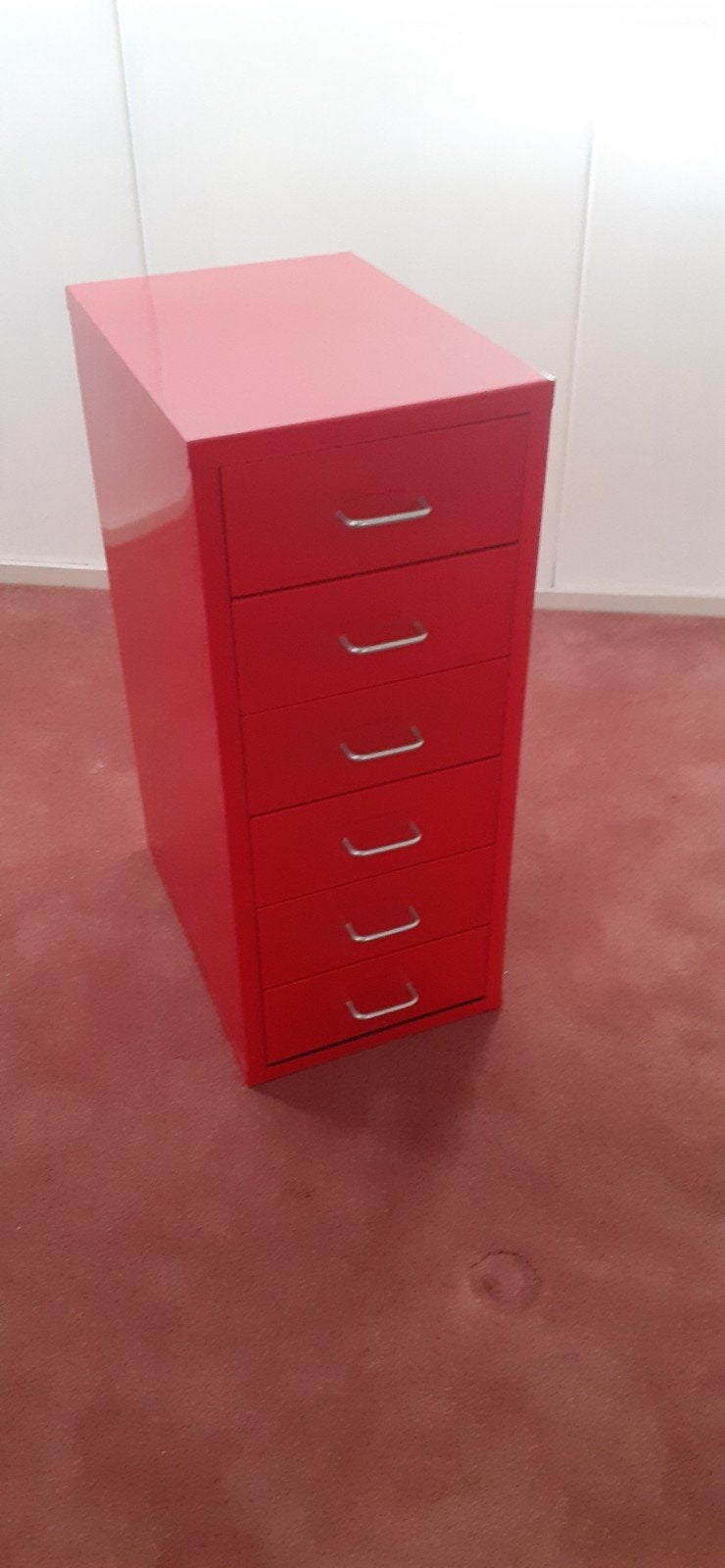 Rood ladenkastje Ikea, Huis en Inrichting, Kasten | Ladekasten, Ophalen, Gebruikt, 50 tot 100 cm, Minder dan 100 cm