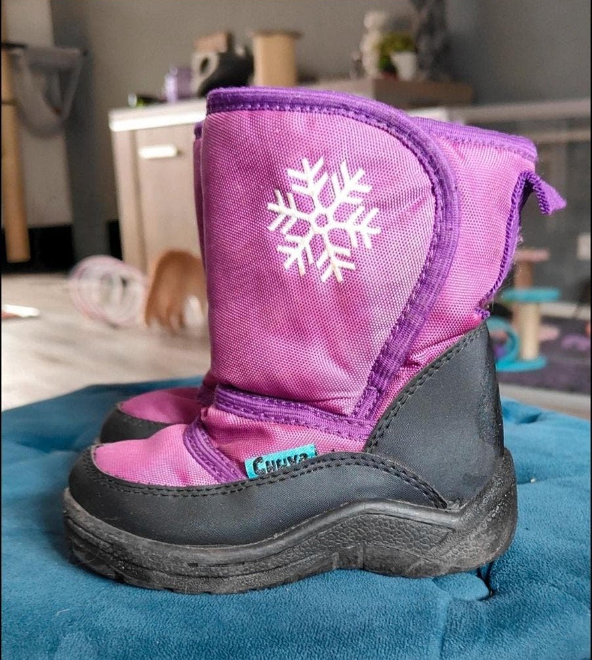 Zwart Paarse Chuva kinder snowboots maat 24, Ophalen of Verzenden, Meisje, Laarzen