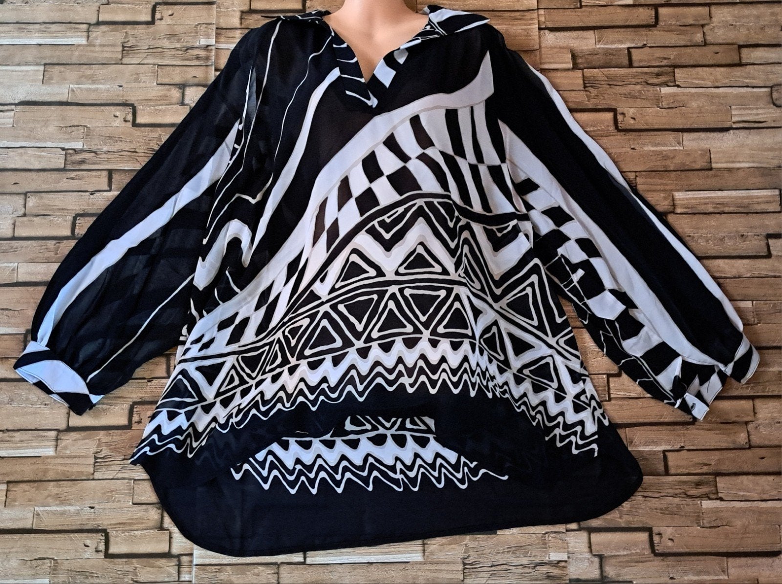 Ophilia- nieuwe chique printblouse, 48/50, Kleding | Dames, Blouse of Tuniek, Nieuw, X, Ophilia