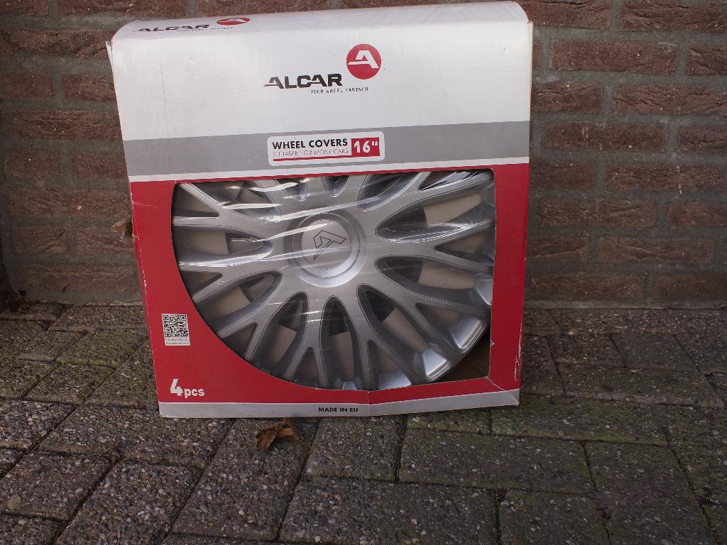 Alcar Wieldoppen 4stuks 16, Auto diversen, Wieldoppen, Ophalen of Verzenden, Nieuw