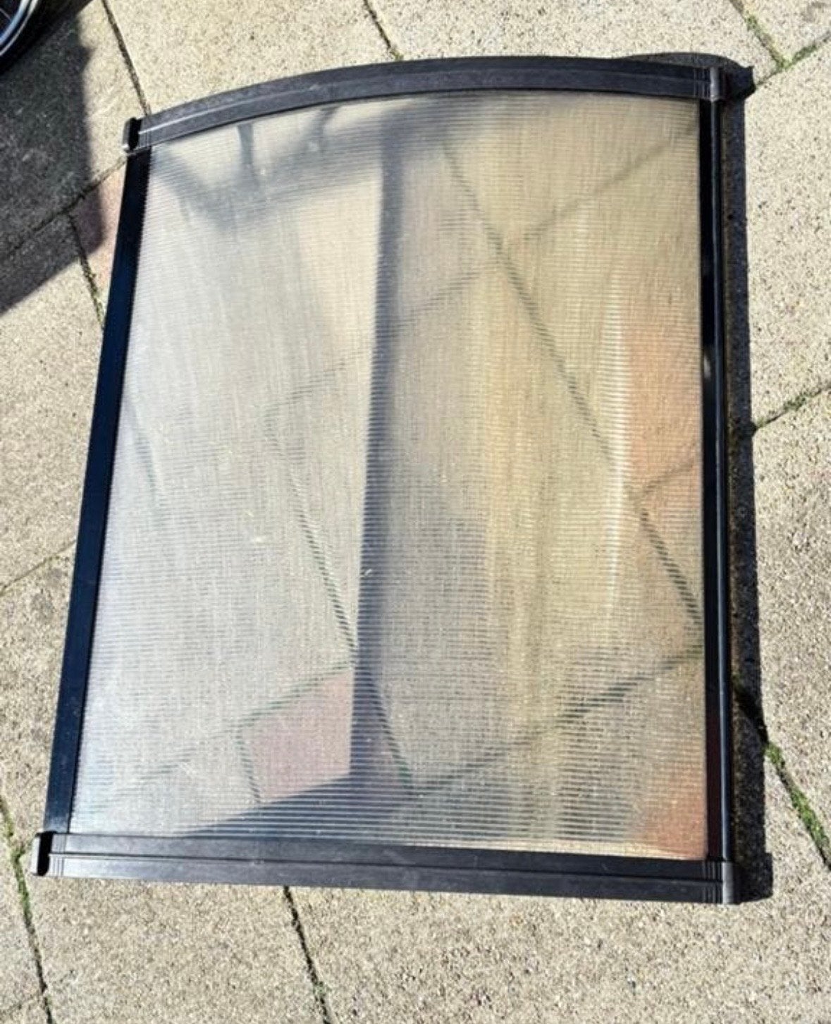 Transparant afdakje voor deur of raam, Gebruikt, Overige typen, Ophalen of Verzenden, Minder dan 250 cm