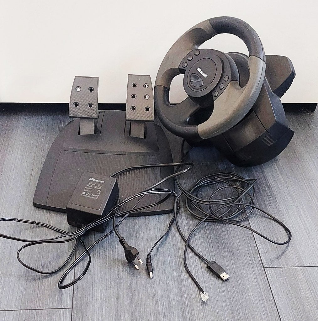 Stuur en pedalen Microsoft Sidewinder, Microsoft, Ophalen of Verzenden, Zo goed als nieuw