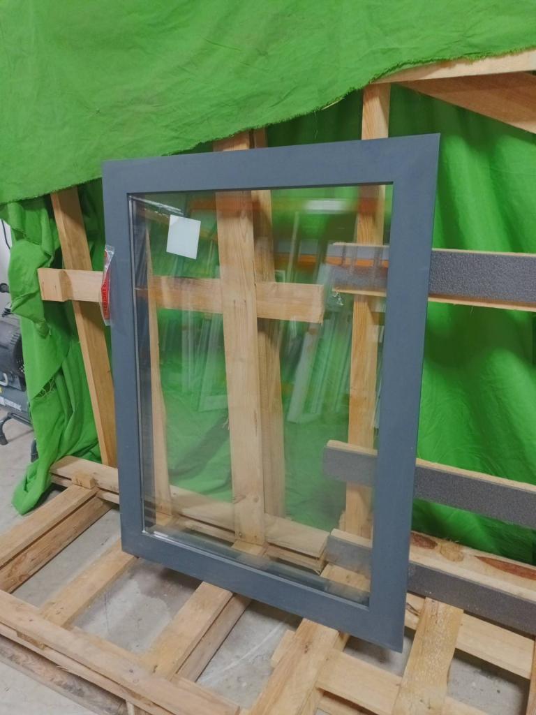 Aluminium Vast kozijn  b90,5 x h119,3 cm -1346-, Raamkozijn, Niet ingevuld, Aluminium, Ophalen of Verzenden