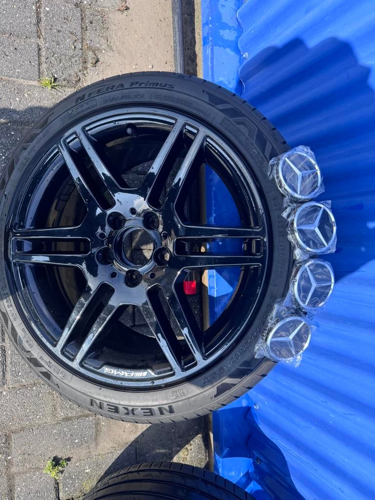Mercedes amg breedset 17 inch, Auto-onderdelen, Banden en Velgen, Ophalen, 17 inch, Zomerbanden, 225 mm