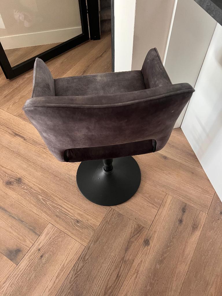 Barkruk velvet groen kleur is  anders op foto !, Huis en Inrichting, Barkrukken, Ophalen, 60 tot 90 cm, Zo goed als nieuw, 3 krukken