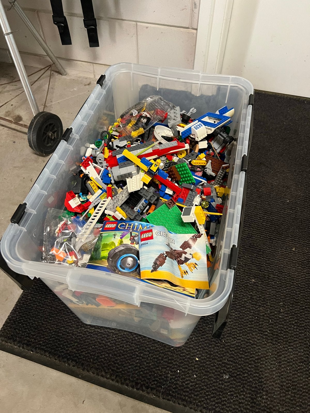 Grote doos vol diverse LEGO stenen en onderdelen, Ophalen, Gebruikt, Lego, Losse stenen
